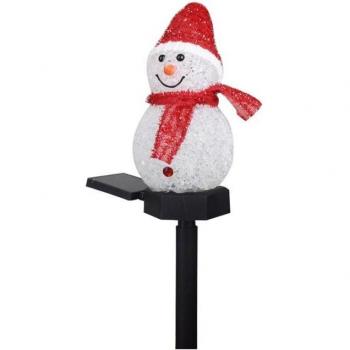 Waterproof Solar LED Christmas Fairy Lights with Snowman for Outdoor Decoration