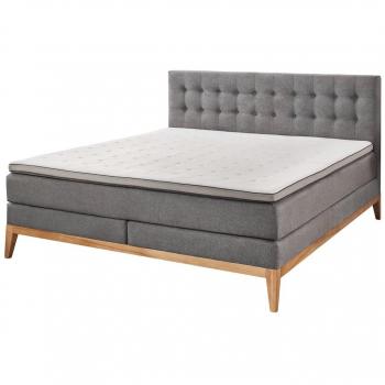 HARPER Boxspringbett Sheffield 180x200 cm grau