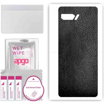 Black Leather Vinyl Skin for Asus ROG Phone II