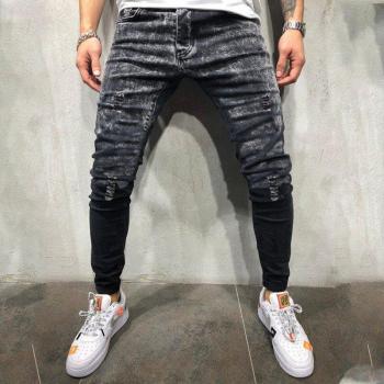 Men's Long-Sleeve Black Skinny Jeans