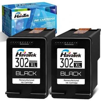 HavaTek 302 XL Nero Cartuccia HP Envy 4527 4520 4524 4522 4523