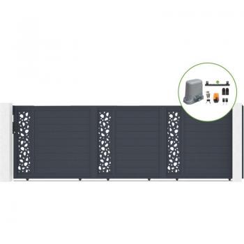 Puerta Corredera de Aluminio Sunny 5m con Motorización C600