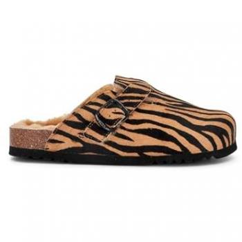 Zoccoli Scholl Fae Nuovi Marrone Animalier