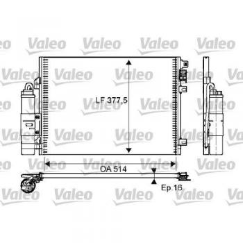 Climatiseur Valeo (condenseur) 814051