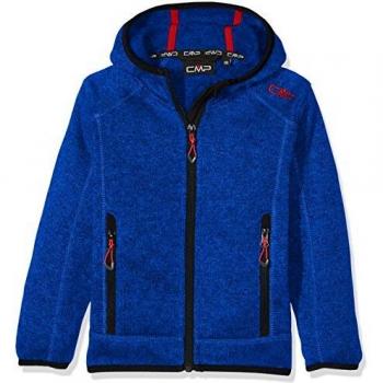 CMP Mädchen Jacke Strickfleece Royal‑Nero‑Ferrari 176 (Farbe)