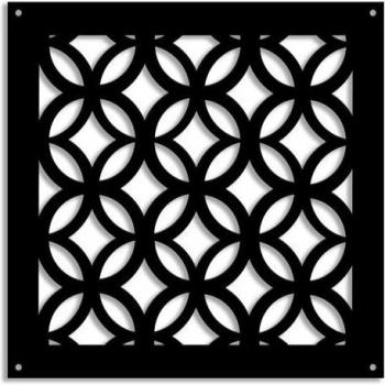 Sombrilla Transparente Negra Eclectic 73×73 cm, 1 cm de grosor