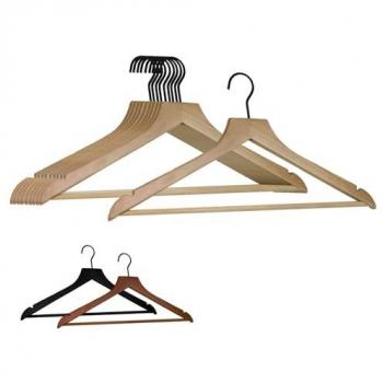 Lot de 40 Cintres Adultes Bois Clair – Pivot 360° – Vivezen