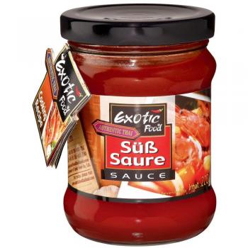 Exotic Food Süß‑Sauer Sauce, 4‑teiliger Pack (4 × 220 g)