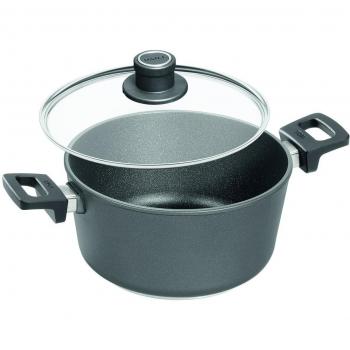 Pentola + Padella Woll 124NL, ghisa nowo al titanio, colore nero