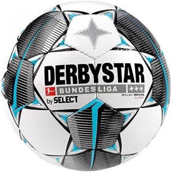 Derbystar Kids Bundesliga Fußball Brillant S‑Light Größe 4 – Farben: Weiß/Schwarz/Petrol