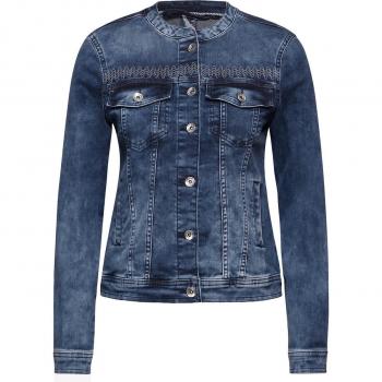 Cecil Jeansblazer mit feinen Stickereien
