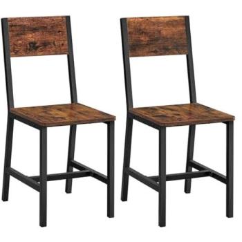 Industriële Eetkamerstoelen Staal en Natuurhout
