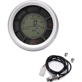 Velocímetro Digital para Motocicleta 12000RPM 199km/h Pantalla LCD 95mm