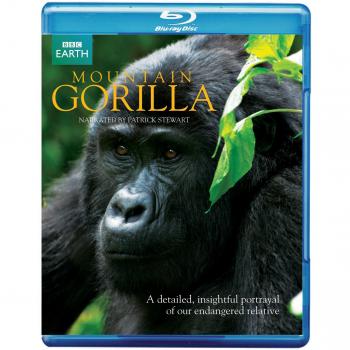 Blu Ray Documentary BBC Earth Mountain Gorilla narrated by Patrick Stewart 2010