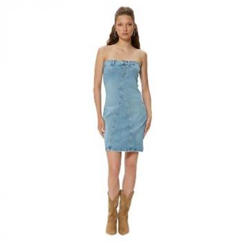 Koton A-Linien Mini Kleid aus Jeans für Damen