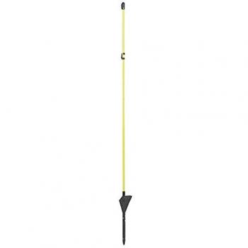 Piquets de clôture Kerbl 110 cm, fibre de verre, couleur jaune, taille 10 × 8 mm (x10)
