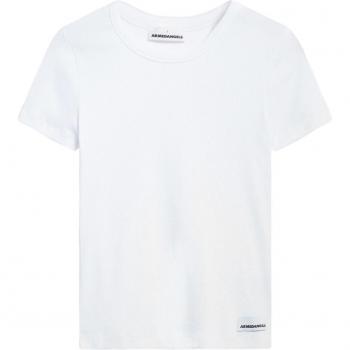 Armedangels T-Shirt mit Label-Detail Modell 'KARDAA' in Weiss, Größe S
