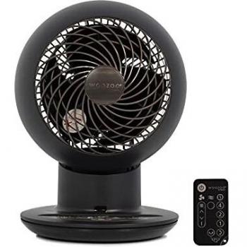 Woozoo leiser Tischventilator, 38W, multidirektionale Oszillation, Fernbedienung, für Flächen bis 30㎡