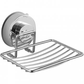 Porta jabones de pared de acero con ventosa resistente, soporte de baño creativo Sto W6U3