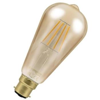 Antique Bayonet LED Light Bulb, 4.5 W, 2200 K, 3‑Pack (ST64)