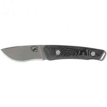 Cuchillo Salamandra Electropolis, mango mikarta canvas, 20,5 cm total, hoja de 8,3 cm, 160 gramos, funda de cuero con magnesio, 209221 + pañuelo desenfunda