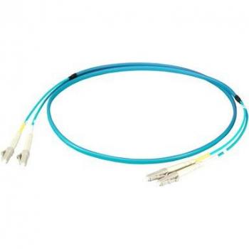 Half‑Meter LC‑LC OM3 Flat Dual Connector