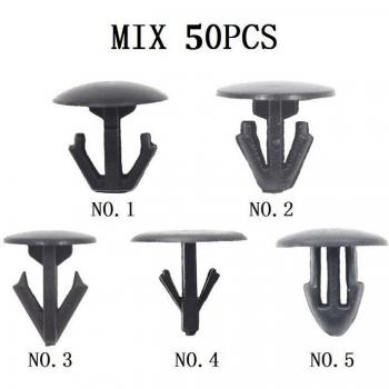 50 Pcs Plastic Snap-In Fasteners