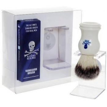 Traditional Cream & Soap Brush Set with Stand