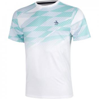 Original Penguin Weißes Tennis T-Shirt für Herren