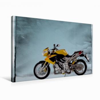 Wandgemälde „UK Famous Bikes“ – 75 × 50 cm, Premium‑Textil-Leinwand