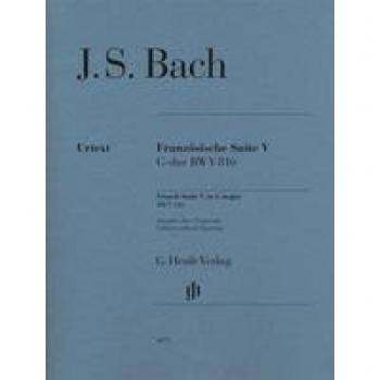 Suite Francesa Nº 5 en Sol Mayor BWV 816 para Piano (Urtext) sin Fingersatz