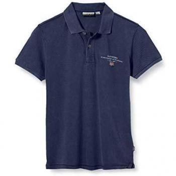 Napapijri Jungen Poloshirt K Elbas 3, Blau (Herstellergröße: 4)