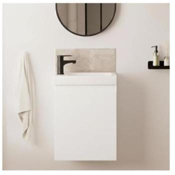 Raffinement Noir – Meuble Lavabo + Robinet Lisa