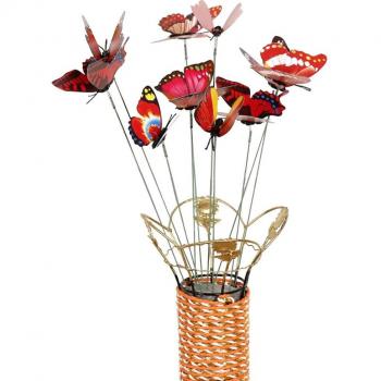 Fournitures de jardinage : bâtons papillon simulés, 10 unités