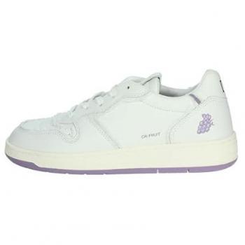 Baskets D.a.t.e. Blanc Raisin Bianco W401-CR-FT-GP