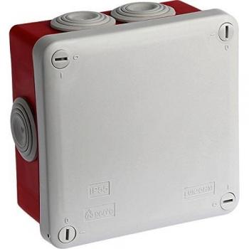 Boîte rouge IP55 105x105 1/4T
