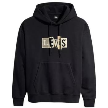 Felpa con Cappuccio Skate in Chenille Patch Nero Grigio