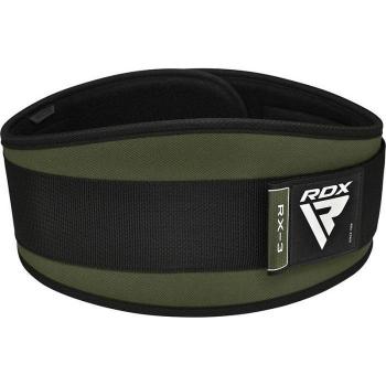 Cintura da sollevamento pesi RDX X3 verde e nera
