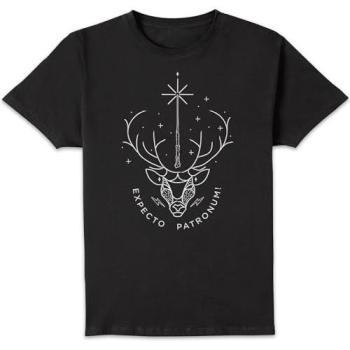 Men’s 3XL Black Expecto Patronum Spell‑Tee (Harry Potter)