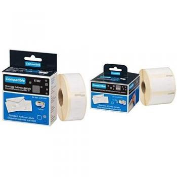 Rillstab Étiquettes blanches en rouleau 57 x 32 mm, adhésif durable