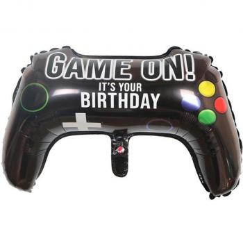 Ballon d'anniversaire en forme de contrôleur de jeu