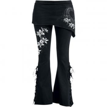 Spiral Black Gothic Leggings