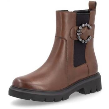Remonte Damen Stiefelette mit Zierschnalle, braun, Größe 41