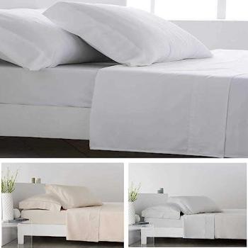 Set de Dormitorio Artean 400 Hilos, Blanco