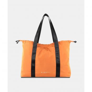 Bolso de hombro con asas color naranja Bugatti