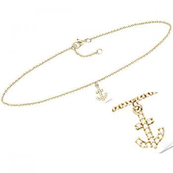 Elegant Gold Anchor Ankle Chain – Lily Collection
