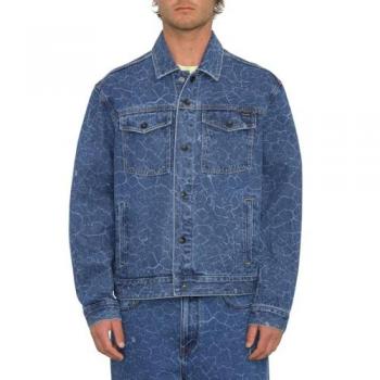 Volcom Tetsunori Denim Lazer Jacke Blau M