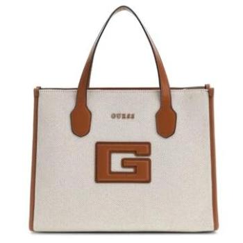 Guess G Status Double Compartment Tote – Beige Brown