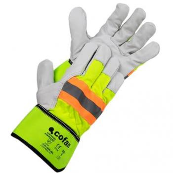 Guante vacuno americano amarillo flúor T10