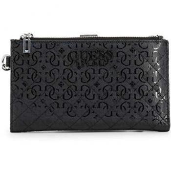 Portafoglio Queenie Zip 2‑Fasce Guess NERO